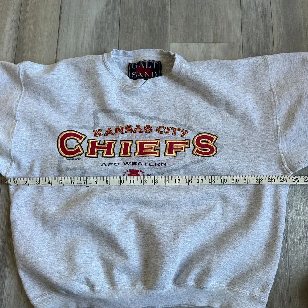 Vintage Kanas City Chiefs‎ 1995 Galt Sand Sweater Mens L Crewneck AFC Western